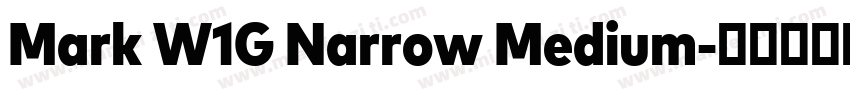 Mark W1G Narrow Medium字体转换
